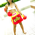 Bangkok teen Tussinee in a sexy Muay Thai boxing outfit